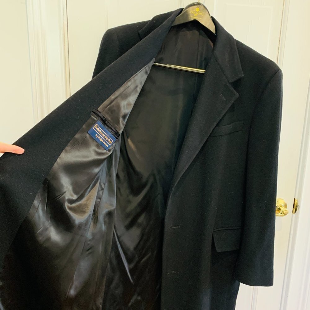 Vintage Polo University Club Ralph Lauren Men's Over Coat Top Coat Size 40 R - Picture 10 of 15